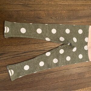 Olive Polka Dot Leggings